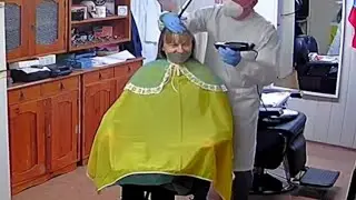 Sexy barber girl CLAUDIA forced hair cut ✂️💈