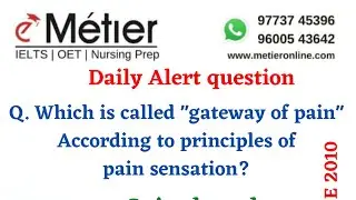 Daily alert question - Gateway of pain