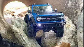 Traxxas TRX4m - Furitek Brushless, Injora brass, crawl gears - Rock crawling new lines.