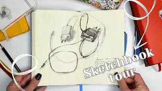 My most cool sketchbook | watercolor, ink | Sketchbook tour