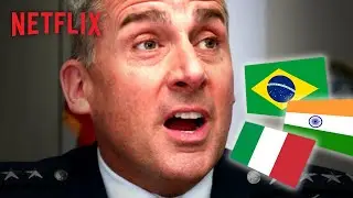 Steve Carell In Other Languages | Space Force | Netflix