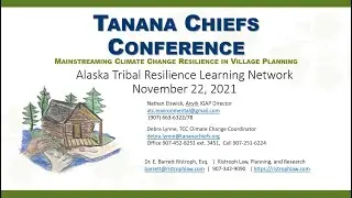 AK TRLN Event: Tanana Chiefs Conference: Village and Regional Adaptation in Action