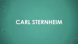 Carl Sternheim einfach und kurz erkl&auml;rt