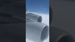 Twin engine View Singapore Airlines Airbus A380 Main Deck Front premium economy class #travel