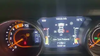 Jeep Wrangler TPMS Warning Light Reset 2017-2020