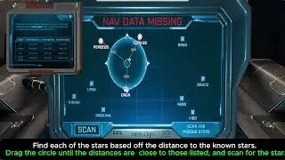 Navigation (Starfinder) Puzzle - The Lost Starship (Bridge) - Escape Simulator 2