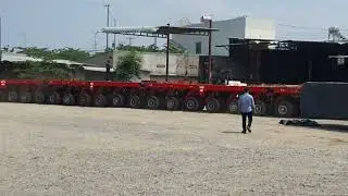 M100 Multi Axle Module Lowbed LEGO Trailer By Remote Control Operation