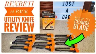 REXBETI Utility Knife Retraceable Box Cutter Review & How To Change Blade