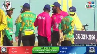 🎇GNC School Cricket Tournament 2026|SYLHET GOVT HIGH SCHOOL-VS- PDB SCHOOL 
