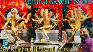 Sri Krishna Bhavani Arts Mumbai Ganpati | Ganesh Making 2023 | Special Ganesh Idols in Hyderabad
