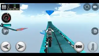 Impossible Stunts Bike Racing Games 2018 Sky Road Android Gameplay