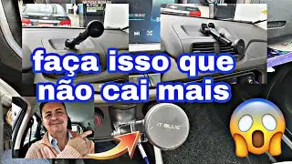 Como fixar suporte de celular ou gps para não cair