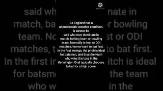 Pitch report of Kennington oval, London || Eng vs Ind 4th test match || #EngvsInd #shorts