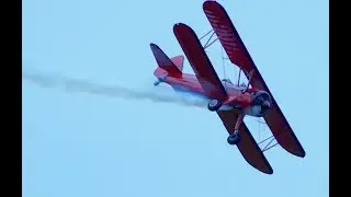 2017 Boundary Bay Airshow Vicky Benzing - Boeing Stearman