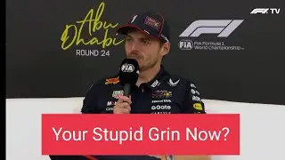 Max Verstappen Destroys Reporter in Post race press conference Abu Dhabi 