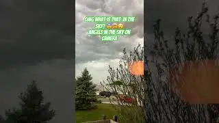 ORBS UFO UFP? Looks like an Angel or Spirits In the sky! 🙏🌈 #angels #ufo361 #orbs #subscribe #wow