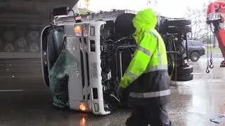 Anaheim 57 Fwy box trip on its side