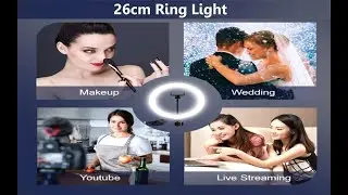 Make up ring light|Affordable 26cm LED Ring Light [unboxing and review]Unboxing Best Studio Light
