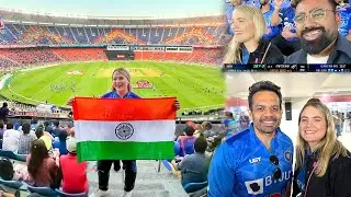 Cheering for INDIA at the WORLD'S BIGGEST CRICKET STADIUM | India Vlog
