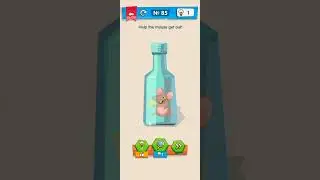 Level 85 - Move mouse out from bottle by upsided | IQ Boost | #walkthrough #viral #iqboost #trending