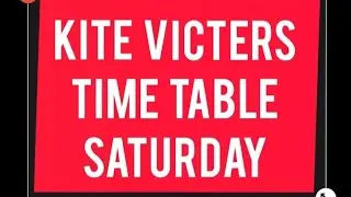 kite victers timetable