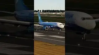 Great Landing at Stansted (EGSS) | X-PLANE 12 | B738 ZiboMod #shorts