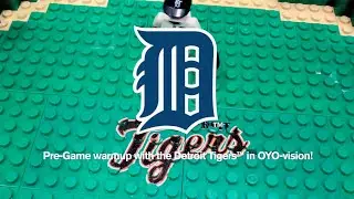 Pre-Game warmup with the Detroit Tigers in OYO-vision!