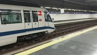 Metro de Madrid: 8001 Saliendo de Barajas (L8)
