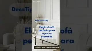 DecoTip de hoy: Elige sof&aacute;s compactos y multifuncionales para espacios reducidos.