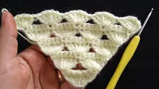 Crochet a Tringle Shawl | Easy Way