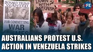 WATCH: Hundreds of Australians Protest Against U.S. Action in Venezuela| Australians protest|