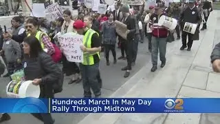 May Day Rally Marches Through Midtown
