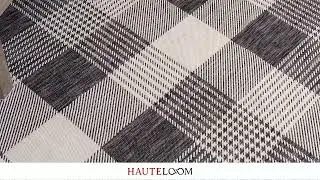 Aubin Gray & Nutmeg Plaid Area Rug