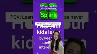 Spell Spark Kids fun spelling app #spellingbee #learnspelling