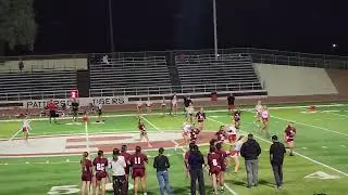 Maya gets around the block to get the flag pull.