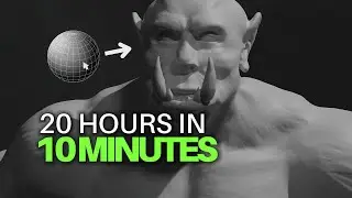 Blender - WARCHIEF ORC 3D Sculpt (Timelapse)