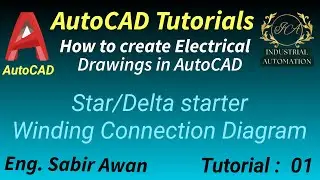 01. Star Delta motor starter, Winding schematic diagram | Terminal plate of 3 phase induction motor.