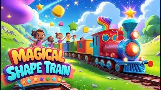 Magical Shape Train Journey: Nursery Kids Poem |#kids #viralvideo #nurseryrhymes #english #cocomelon