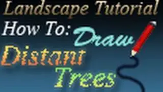 Landscape Tutorial-How to Draw Trees in the Distance