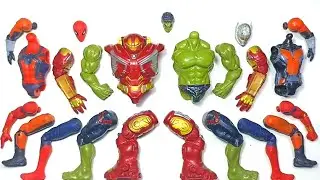 Merakit mainan, Hulk smas, Ant-Man, Spiderman, Hulk blaster, Marvel superhero toys 