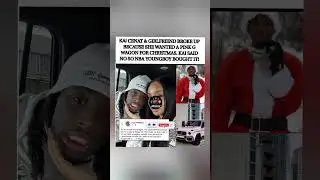 Kai Cenat breaks up with girlfriend after NBA Youngboy buys her the pink GWagon Kai wouldn't.#shorts
