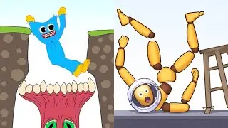 Huggy Story vs Kick & Break The Ragdoll Games All Levels Gameplay Android, iOS