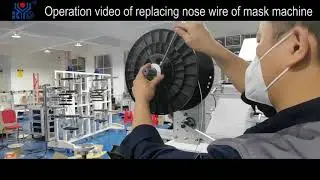 Fully Automatic High Speed Folding N95 Mask Making Machine Replacing the nose wire