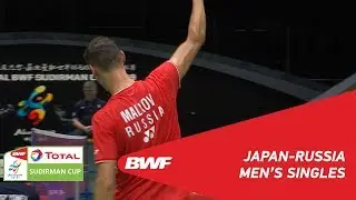 G1 | MS |  Kenta NISHIMOTO (JPN) vs Vladimir MALKOV (RUS) | BWF 2019