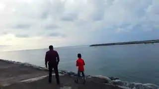 sea 🌊 walk in kodi beach 😍😍😍🏖️