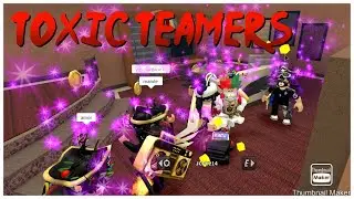 MM2 Toxic Teamers gets MASSIVE KARMA then RAGE QUIT! (ROBLOX)