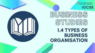 CIE IGCSE Business Studies: Types of Business Organisation (1.4)