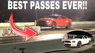 Whipple 18 Mustang hits the Dragstrip with new tune/ GT500 makes a PB pass!