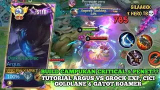 LAWAN 3 HERO BATU PAKAI BUILD CAMPURAN?? CICI GOLDLANE DAN GROCK EXP META APA INI ~ MLBB