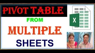 combine multiple excel sheets into one sheet || pivot table wizard multiple consolidation ranges